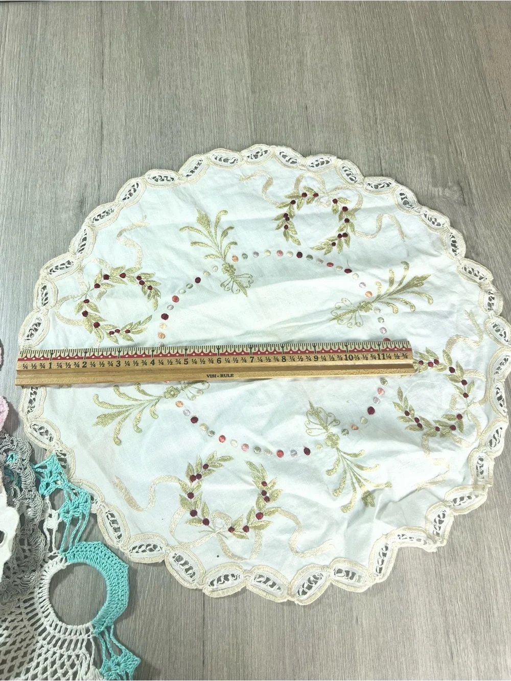 Lot of Vintage Doilies lace crochet embroidered stitched